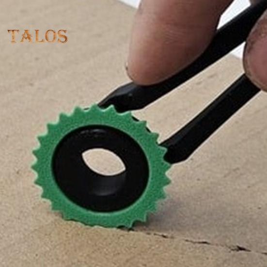 Kartonlocher, robuster Kartonlocher aus Kunststoff, Perforator, Schneider, Rillwerkzeug, tragbar, professionelles Kopierrad für Papier und Karton