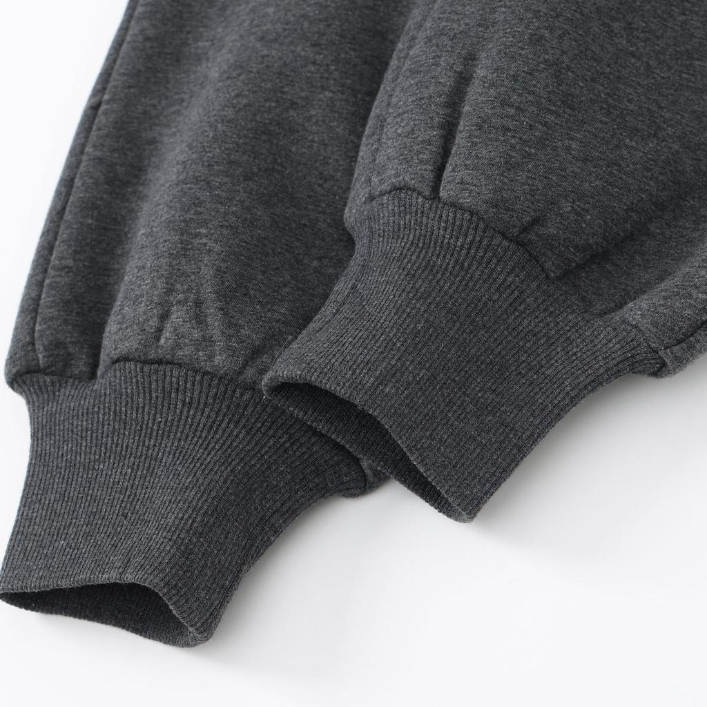 Girls' Loose Velvet Lined Windproof Casual Pants