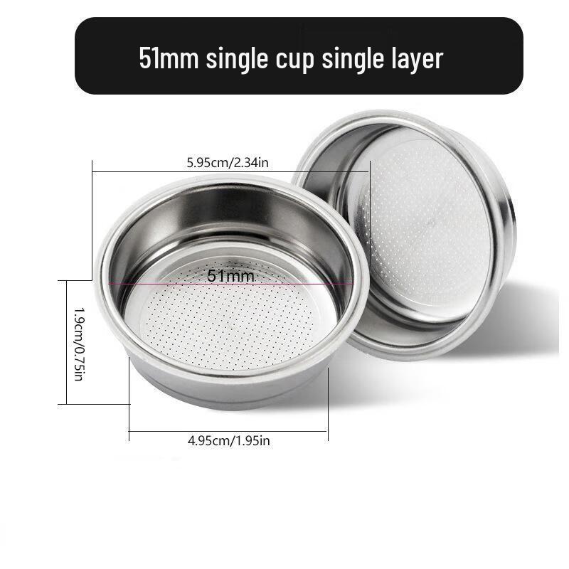 Shangqi 58MM Metal Coffee Portafilter Filter Basket
