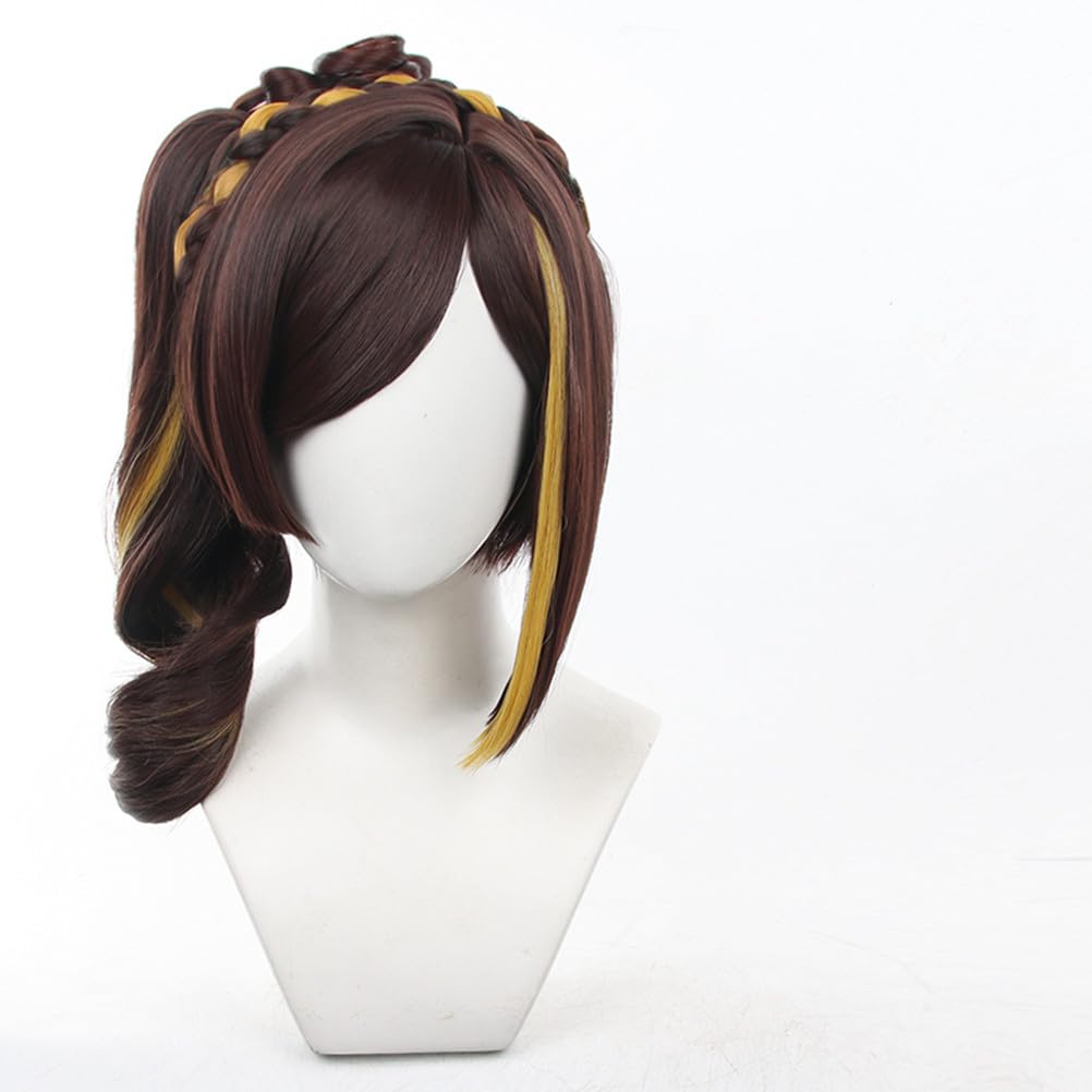 

Парик Chiori Eileen из Genshin Impact, термостойкий, идеально подходит для Хэллоуина, Рождества и школьных фестивалей [Включает сетку]