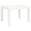 VidaXL Table de jardin blanc 59x47x40 cm PP 364728