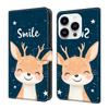 Leather Etui Phone Case for Nokia G300 G21 G11 G20 G10 G60 G22 6.3 5.3 3.1 5.4 Flip Cover Magnetic Wallet Painted Flower Deer