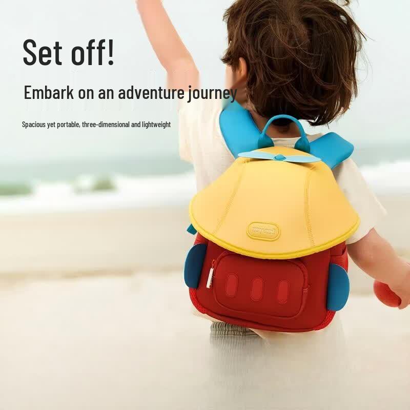 Zoy Zoii Kids Rotating Plane Portable Backpack