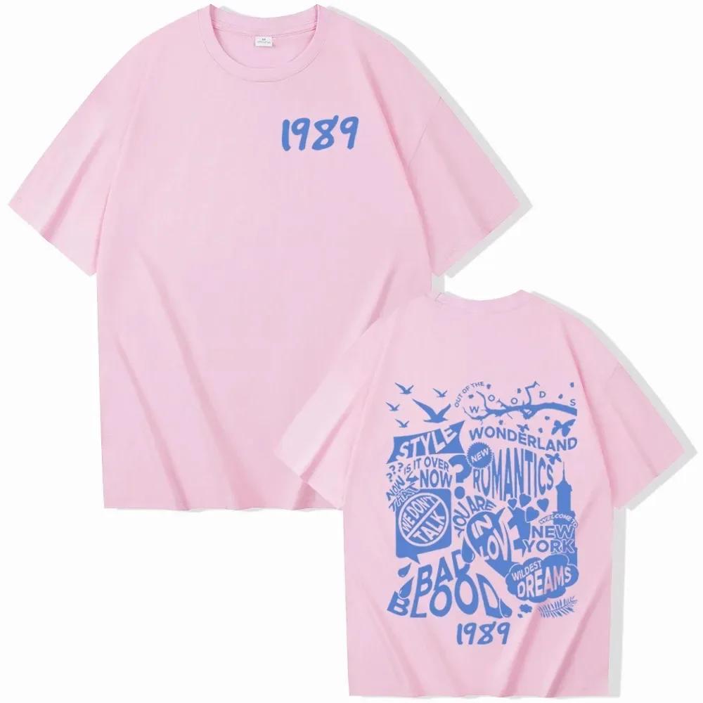 Koszulka Taylor 1989 Koszulka Midnights Prezent dla Fanów Koszulka z Albumu Muzycznego Taylora Koszulka Swiftie Okrągły Dekolt Urocze Koszulki z Krótkim Rękawem