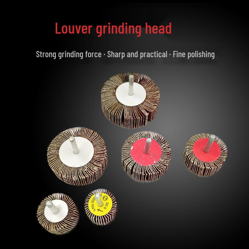 Sanding Head with Handle: Flap Wheel, Shaft Impeller, and Cylindrical Grinding Cloth