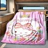 Hello Kitty Rv Blankets Comfortable Soft And Lightweight Allseason Multipurpose Blanket Suitable For Picnics Sofas Camping Rvs And Gifts For Friends