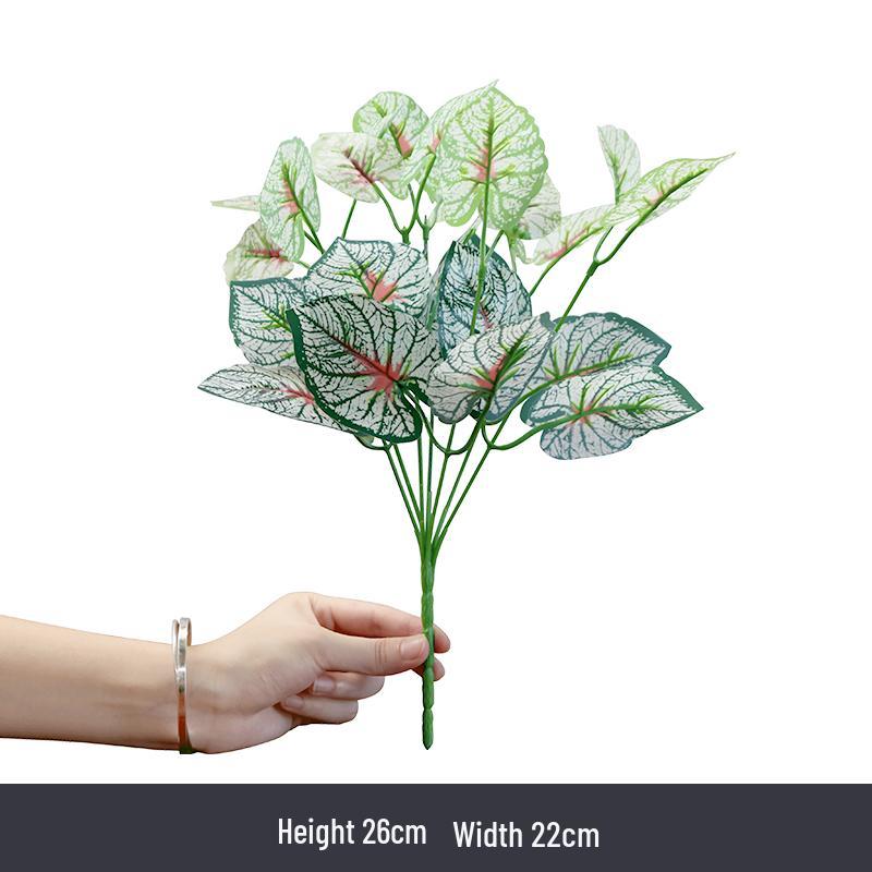 Künstliche Efeutute Grünpflanzen: Einzelstiel-Blumenarrangement für Wohnzimmer-Wanddeko