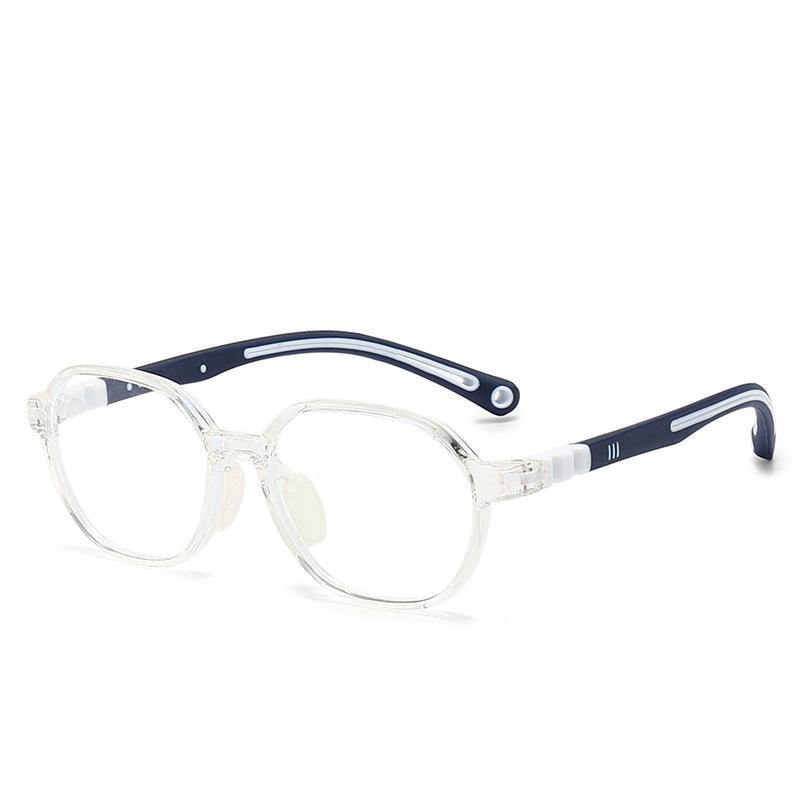 Children's Silicone TR90 Myopia Glasses Frame Anti-blue Light Eye Protection Flat Glasses Male and Female Students Amblyopia Hyperopia Frames