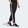 Adidas Neo Color Block Striped Casual Woven Retro Sports Long Pants Women Pants Black HM7414