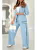 2025 Euro-American Ribbed Solid Color Fashion 2-Piece Set
