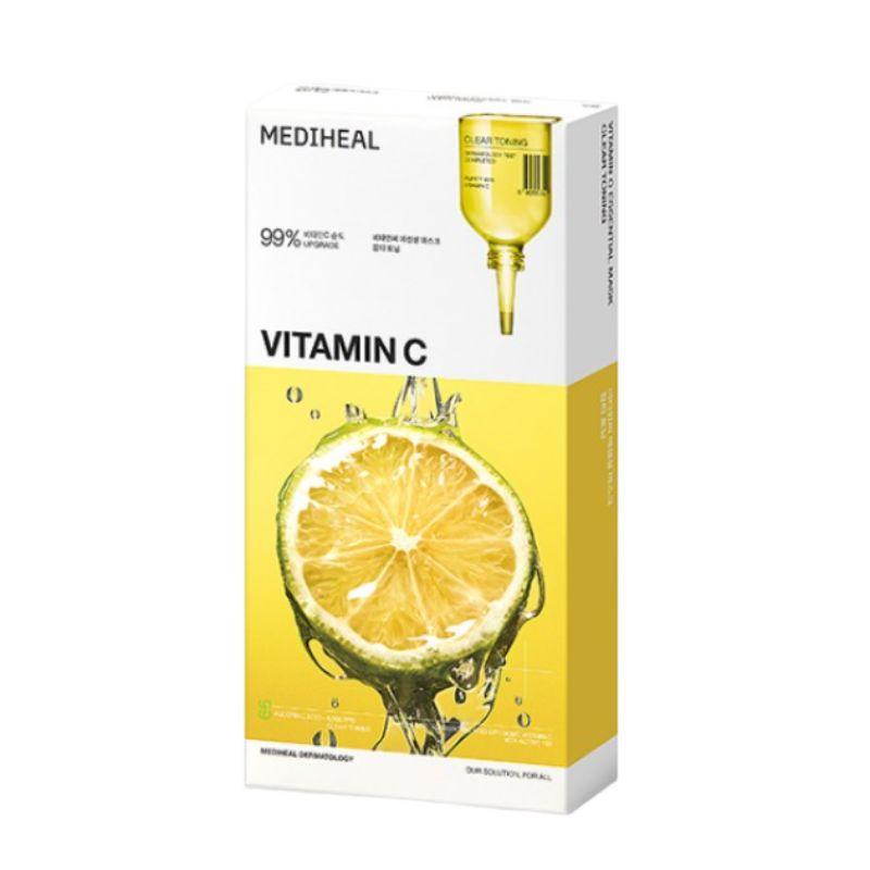 [Mediheal] Vitamide Brightening Essential Mask 20ea Set – Vitamin C & Toning Care for Radiant Skin