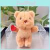Cute Cartoon Yellow Bear Plush Keychain Super Soft Stuffed Toy Bag Pendant