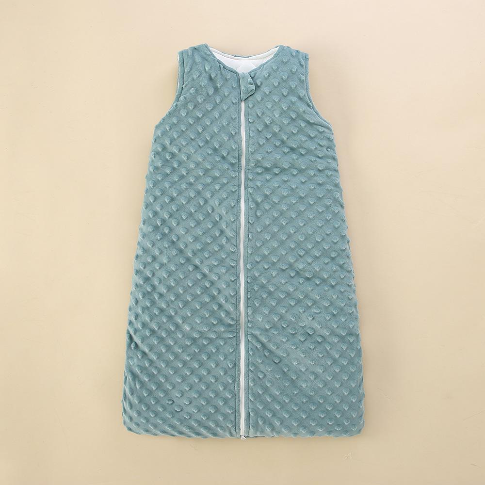 Sac de dormit gros din catifea fara maneci pentru toamna/iarna