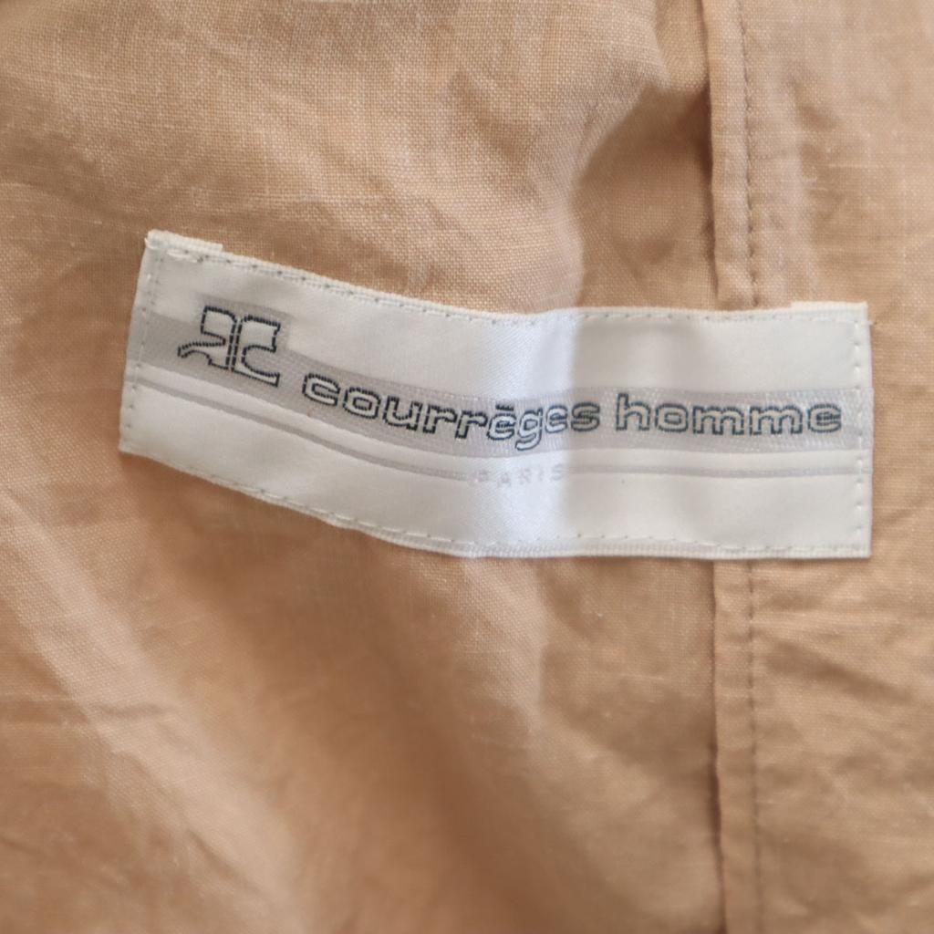 COURREGES Linen Blend, Made In Japan Jacket L Orange Series Homme Men's Used