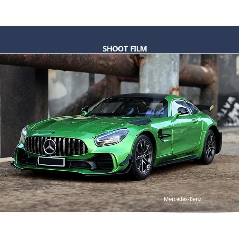 1/18 Mercedes-Benz GTR Demon aliaj turnat sub presiune jucărie mașină model sunet și lumină copii jucării de colecție cadou de ziua de naștere