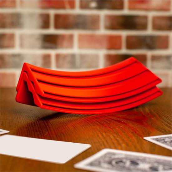 4Pcs Playing Card Holder Stand Stackable Storage Game Card Tray for Kids Adults Portable Poker Holder for Arthritis Patients