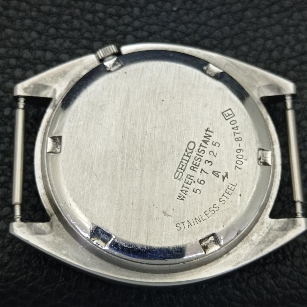 VINTAGE SEIKO 5 AUTOMATIC 7019A JAPAN MENS BLUE COLOR DIAL WATCH a701469-5 R206b-a701469