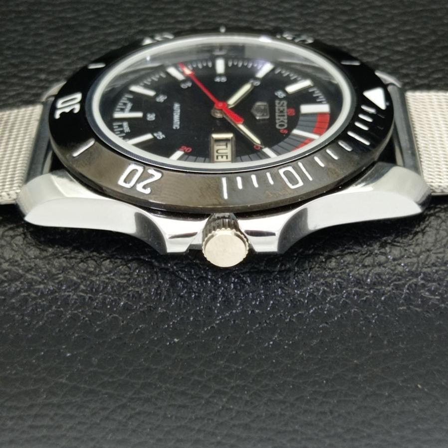 Seiko 5 AUTOMATIC 6309A REFURBISHED JAPAN MENS BLACK DIAL WATCH A426504-2 RL-a426504