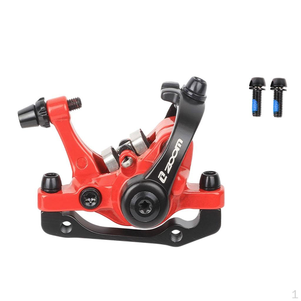 Alloy Disc Brake Caliper, Mountain Mechanical Clamp Equipment Parts Red Front