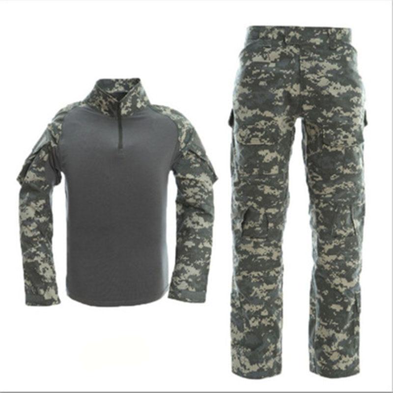 Militärarmee-Uniform, taktische Ausrüstung, Kampfhemd + Hose, Set, Jagd-Tarnanzüge
