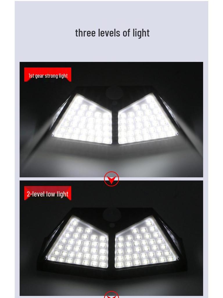 100 LED Solar Motion Sensor Waterproof Outdoor Garden Light