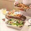 3Pcs Stainless Steel Food Storage Containers Set - Airtight Kitchen Organizers For Fridge/Pantry/Dry Goods Outdoor Camping