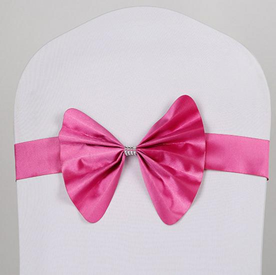 Hotel Chair Back Ribbon Bow Decoration for Weddings