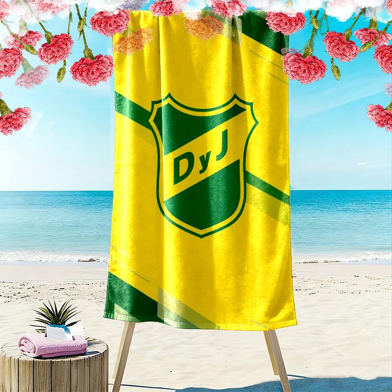 Defensa y Justicia Print Beach Towel, Large Soft Quick Dry Towel for Beach Camping Swimming