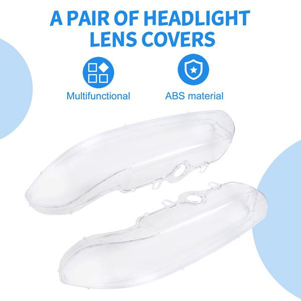Clear ABS Headlight Cover for 1995-2000 Cars (1 Pair)