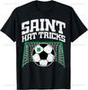 St Patricks Day Man T Shirt Soccer Saint Hat Tricks Pattys Men Boys Kids TShirt Trendy Cotton Outdoor Tops Summer Shortsleev