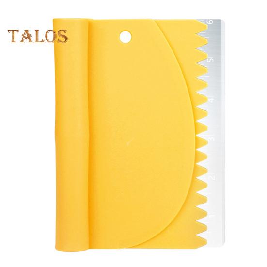 

Stainless Steel Dough Bench Scraper with Scale Pastry Cutter for Baking Bread Pizza Cakes Bread And Pastry Dough Divider for Home Bakers жовтий