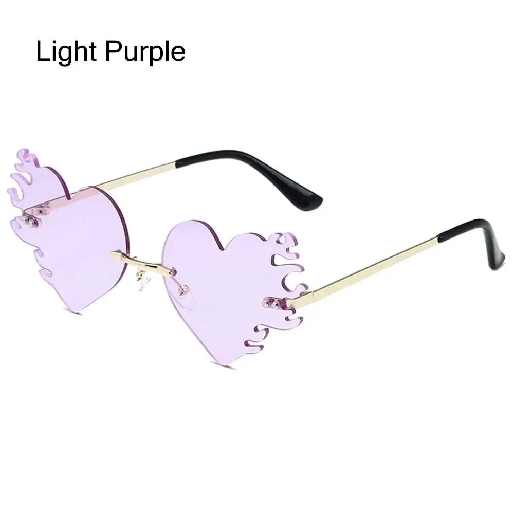 Fire Heart Shaped Sunglasses for Women Men Flame Love Sun Glasses Party Favor Eyewear Unique Halloween Glasses Costume Accessory
