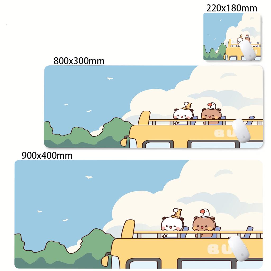 Cute Bubu Dudu Cartoon Mouse Pad Nonslip Rubber Gamer Balance Computer Mat Decoracion Deskmat Laptop Office Large Table Mats