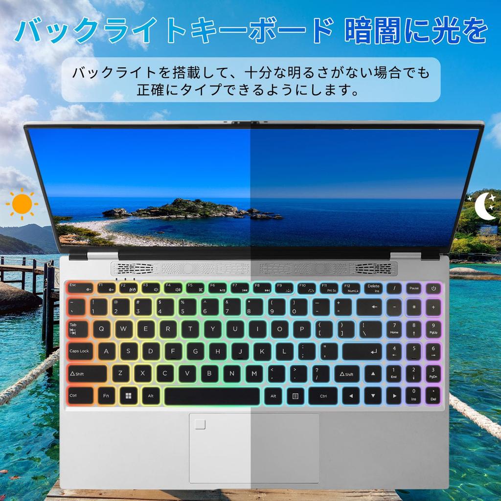 Laptop 11 Office 2019 Zoll schmaler Rahmen großer Bildschirm FHD IPS weiter Betrachtungswinkel Notebook-PC Celeron N95 der 12. Generation Abnehmbare Tastaturfolie rund