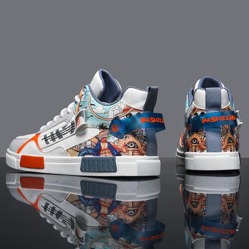 Herren Sportschuhe Lässige Skateboard Schuhe High Top Joggingschuhe Schuhe für Studenten Übergröße