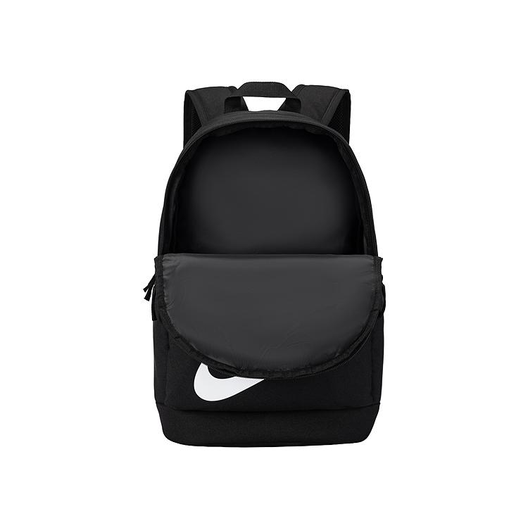 Nike 3Brand Casual Versatile Fashion Simple Solid Color Polyester Backpack Unisex Backpack Black N32613070GS-002