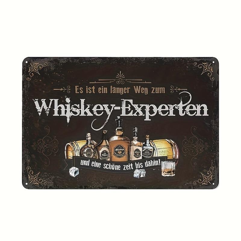 Decorative Metal Signs with German Phrases for Bar, Pub, and Home Decor – Vintage-Style Wall Plaques