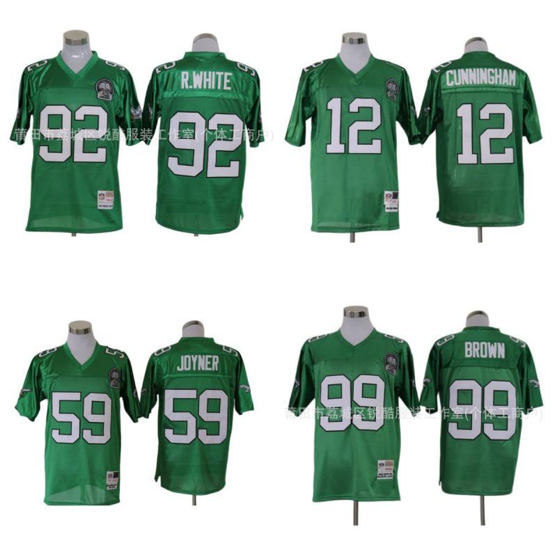 Philadelphia Eagles Retro Embroidered Football Jersey Unisex Adult Sportswear Fan Wear Casual Outfit