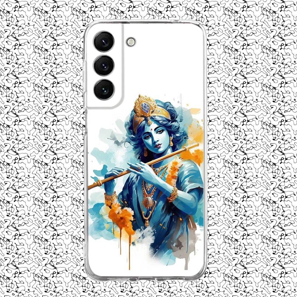 Vishnu Hare Krishna Phone Case For Samsung S24,30,21,22,23,20 FE,lite,PIus,Ultra,5G,Note,9,10 Transparent Cover SamsungS20ULTRA5G