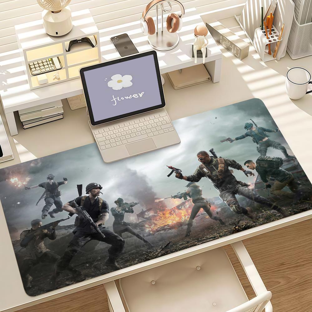 Game P-PUBG B-BATTLEGROUNDS Mouse Pad Anti Slip Rubber Edge Locked Thickened Laptop Gaming Desk Mat