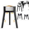 Hævet Hundeskål Stander til Mellemstore & Store & Ekstra Store Hunde, Metal Høj Hundefoder Stander, Justerbar Bred 7-11" Højder 9.8-13.4"