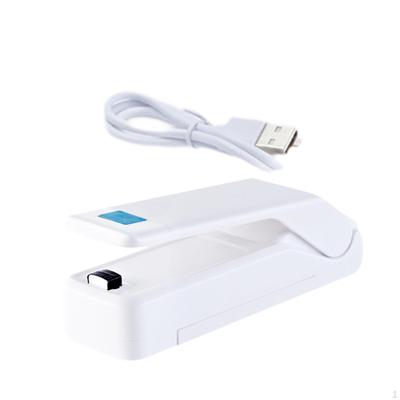 Small Bag Sealer Chip Portable Manual Press Rechargeable, Heat Seal and Cutter, for