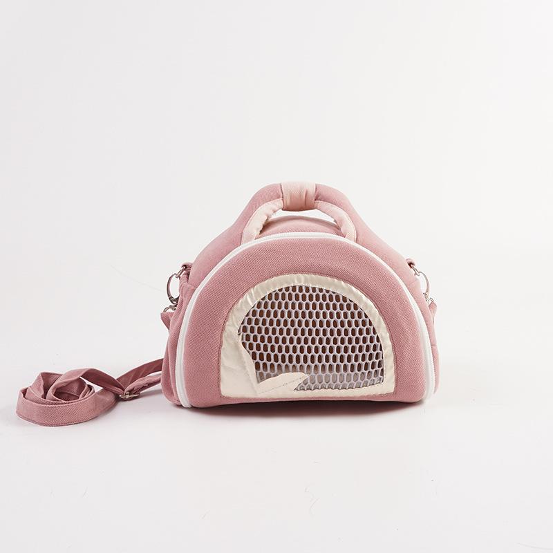 Breathable Pet Bag Small Carrier Bag Breathable Comfortable Pet Travel Tote Bag Sling for Hamster Pig Rabbit Hedgehog