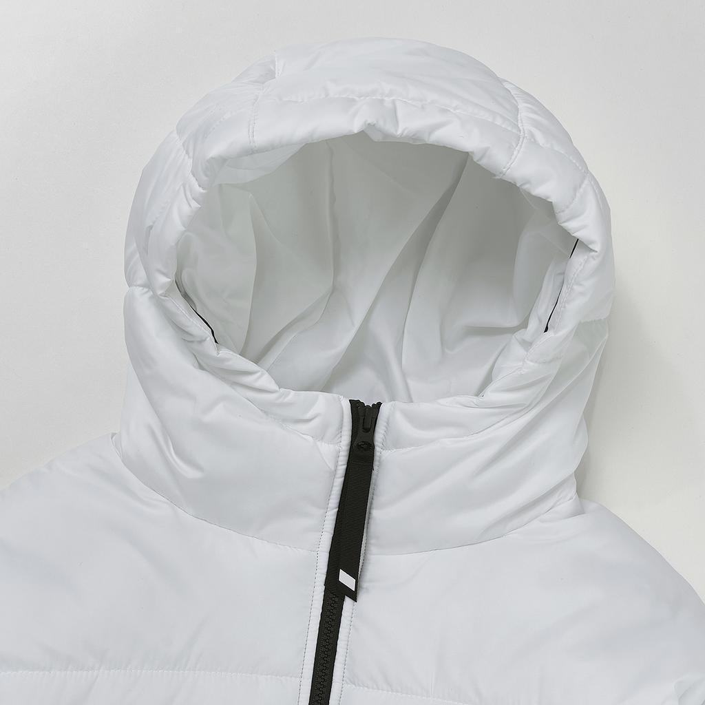 Nike Logo Print Windproof Breathable Hooded Zip-Up Long Sleeve Down Jacket Women Outerwear DJ6996-100