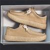 Retro Casual Men Shoes Luxury Suede Leather Loafers Men Sneakers Comfor Soft Sole Driving Shoes Men Walking Shoes