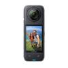 Insta360 Pacote Padrão X4 À Prova d'Água 8K 360 Ação 4K Bastão de Selfie Invisível Lente Destacável 135 Minutos IA e - Câmera, Vídeo Grande Angular, Efeito,