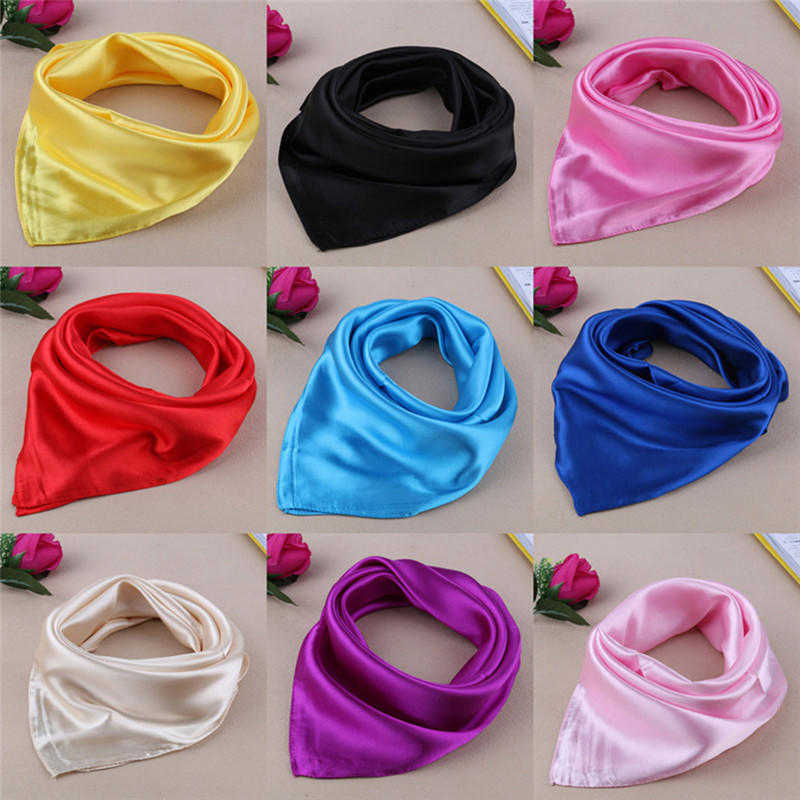 Lady/Women Satin With Spinning Scarf Smooth Shawl Elegant Neckerchief Scarves Lady/Women Satin With Spinning Scarf Smooth Shawl Elegant Neckerchief Scarves