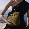 Suede Woven Bag, Hand Bag, Women's Bow Metal Buckle, Large Capacity Commuter Shoulder Messenger Tote Bag