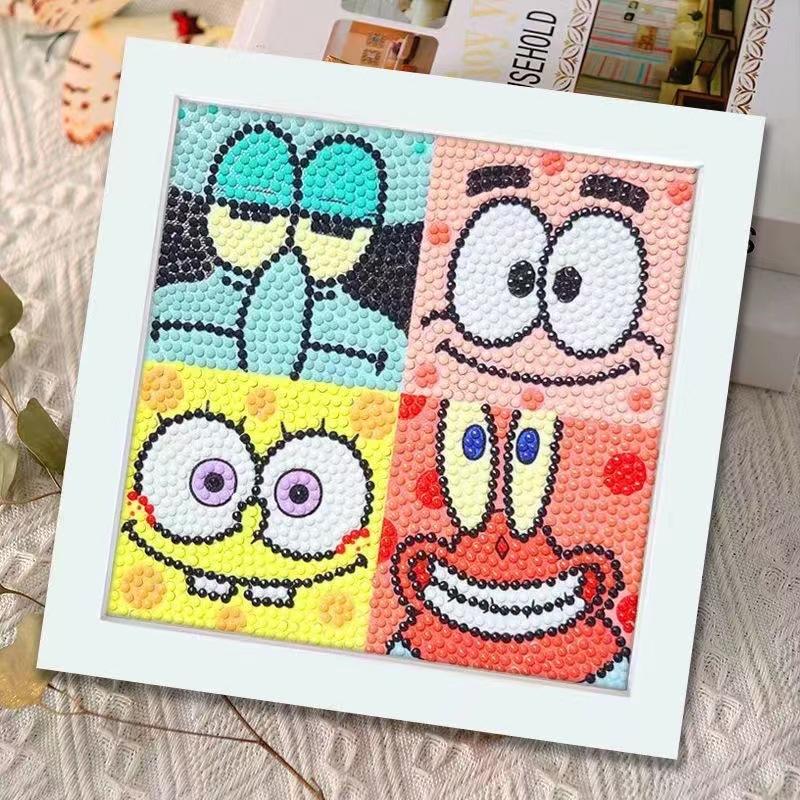 Children'S Diamond Painting Handmade Diy Masonry Painting Cartoon Diamond Sticker Bedroom Living Room Decorative Painting Photo Frame