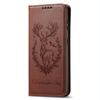 For iPhone 16 Plus Stand Case Lucky Deer Imprinted Magnetic Closure Leather Wallet Phone Cover